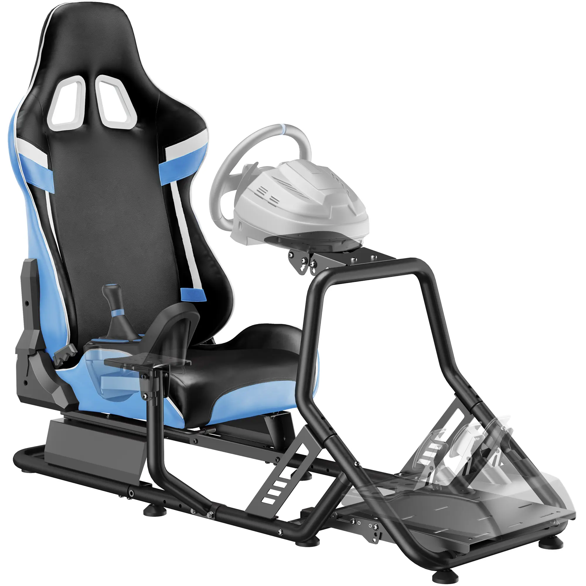 ARES WING Gaming Chair & Racing Simulator Setup - Wheel Stand Included, Compatible with Formula/GT Configurations, Fanatec, Thrustmaster, Logitech, Moza for PS5, PS4, Xbox, PC