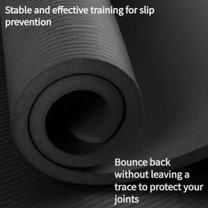 Non-slip yoga mat - durable NBR rubber, beginner-friendly, extra-long and wide design, suitable for men and women's jump rope, dance and aerobics, foldable high-quality yoga mat.