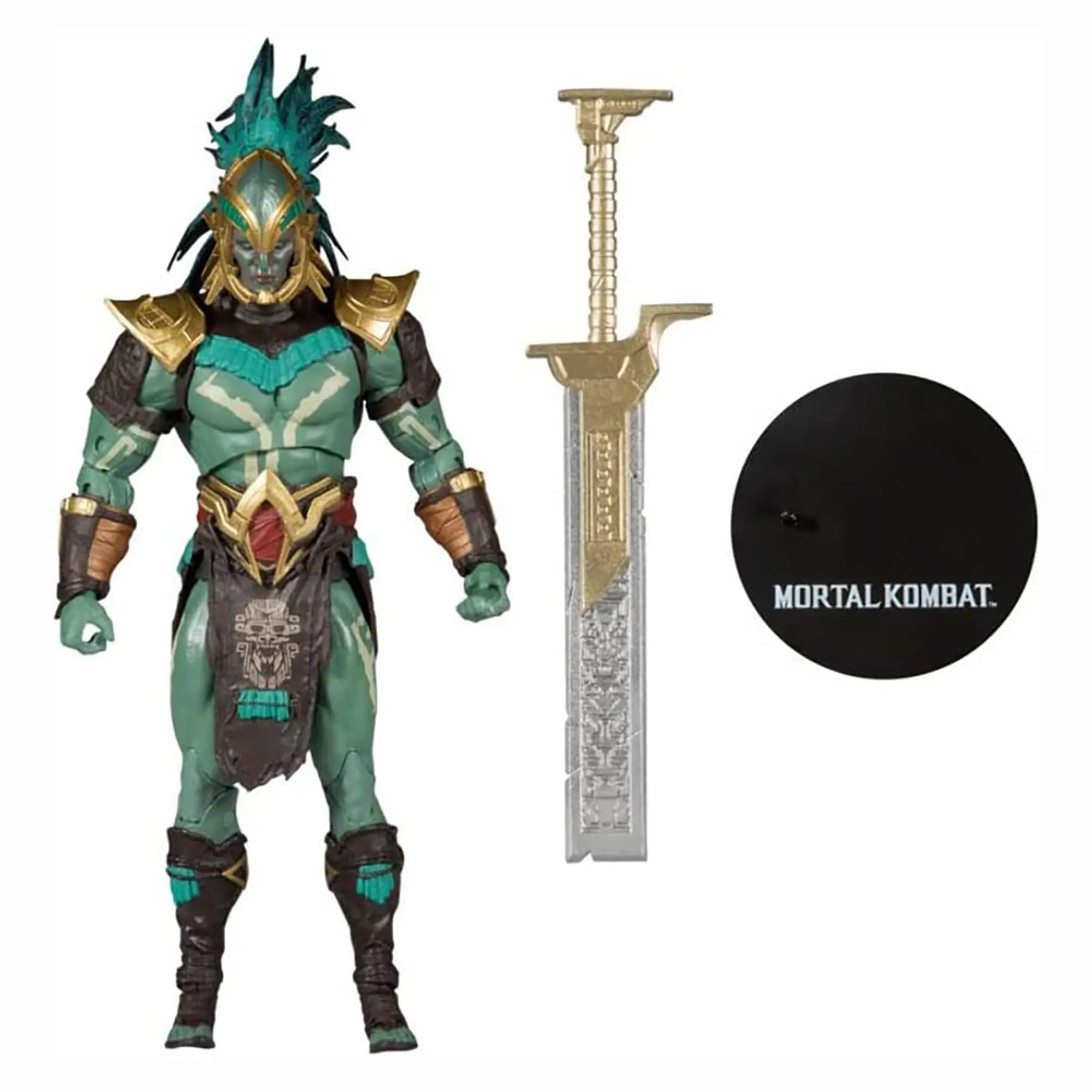 Licensed McFarlane Mortal Kombat 7-Inch Collectible Action Figure, Kotal Kahn (Cutter of Men Skin), Figurines for Collectors