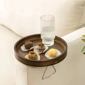 Sofa Tray Table Couch Arm Rest Tray Snack Drink Holder Remote Control Storage Organizer Multiuse Home Living Room Bedroom Bedside Organizer Tray For Home Decor And Daily Use