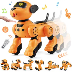 VEVOR Remote Control Robot Dog Toy, TikTokShopBlackFriday, 2.4GHz RC Dog Programmable Smart Interactive Robotic Pet for Kids with Follow Function, Touch & Voice Control, Singing Dancing RC Stunt Toy for Age 3+ Boys Girls