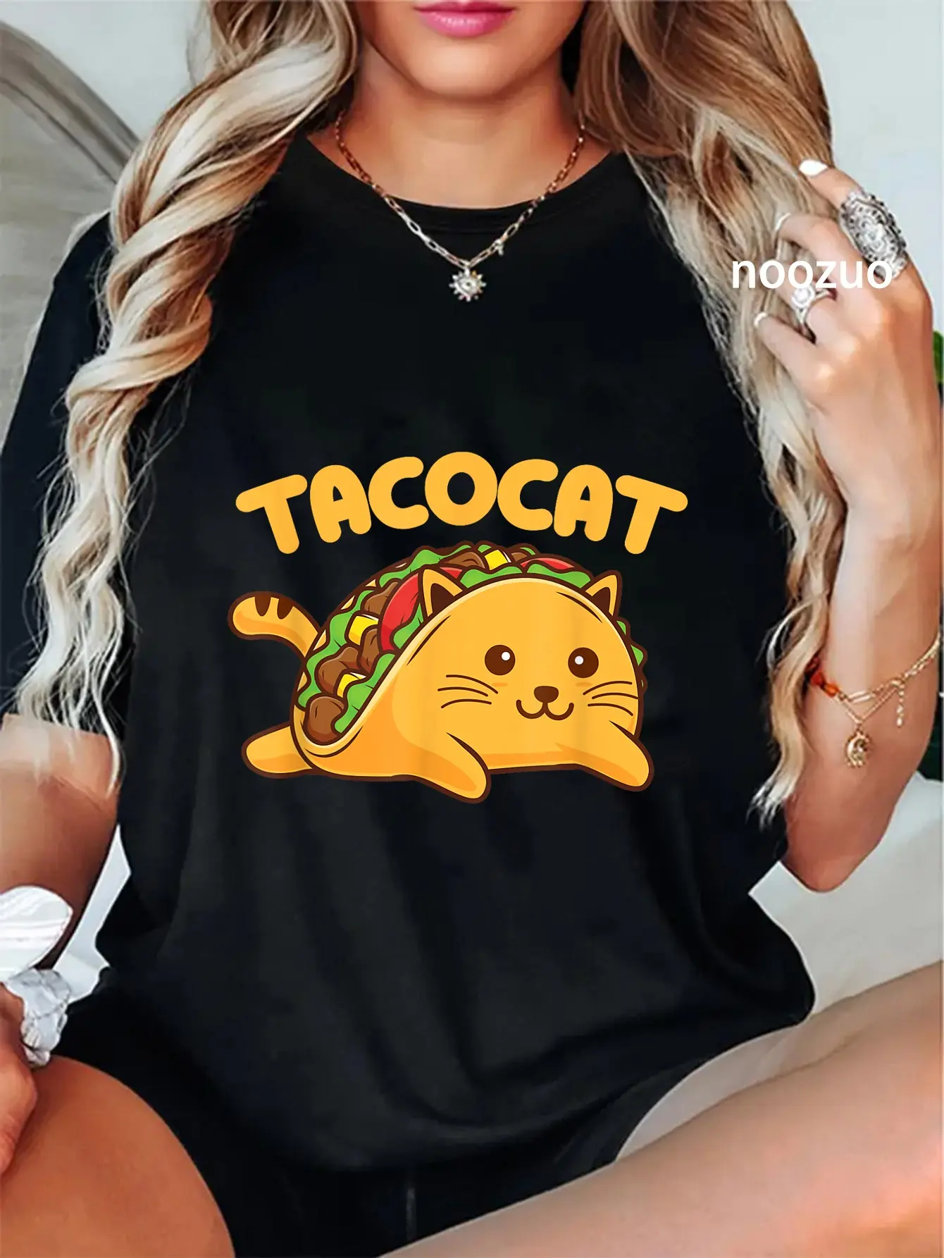 100% Cotton Tacocat - Taco Lover Mexican Food Taco Tuesday T-Shirt