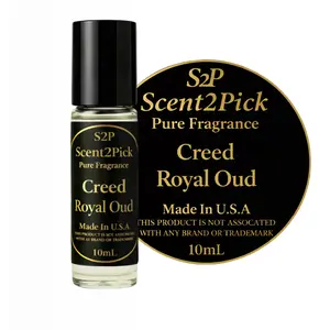 Royal Oud Inspired Roll-On Oil 10ml - Men's Alcohol-Free Long-Lasting Oil-Based Fragrance Spicy Oud Amber Scented Blend