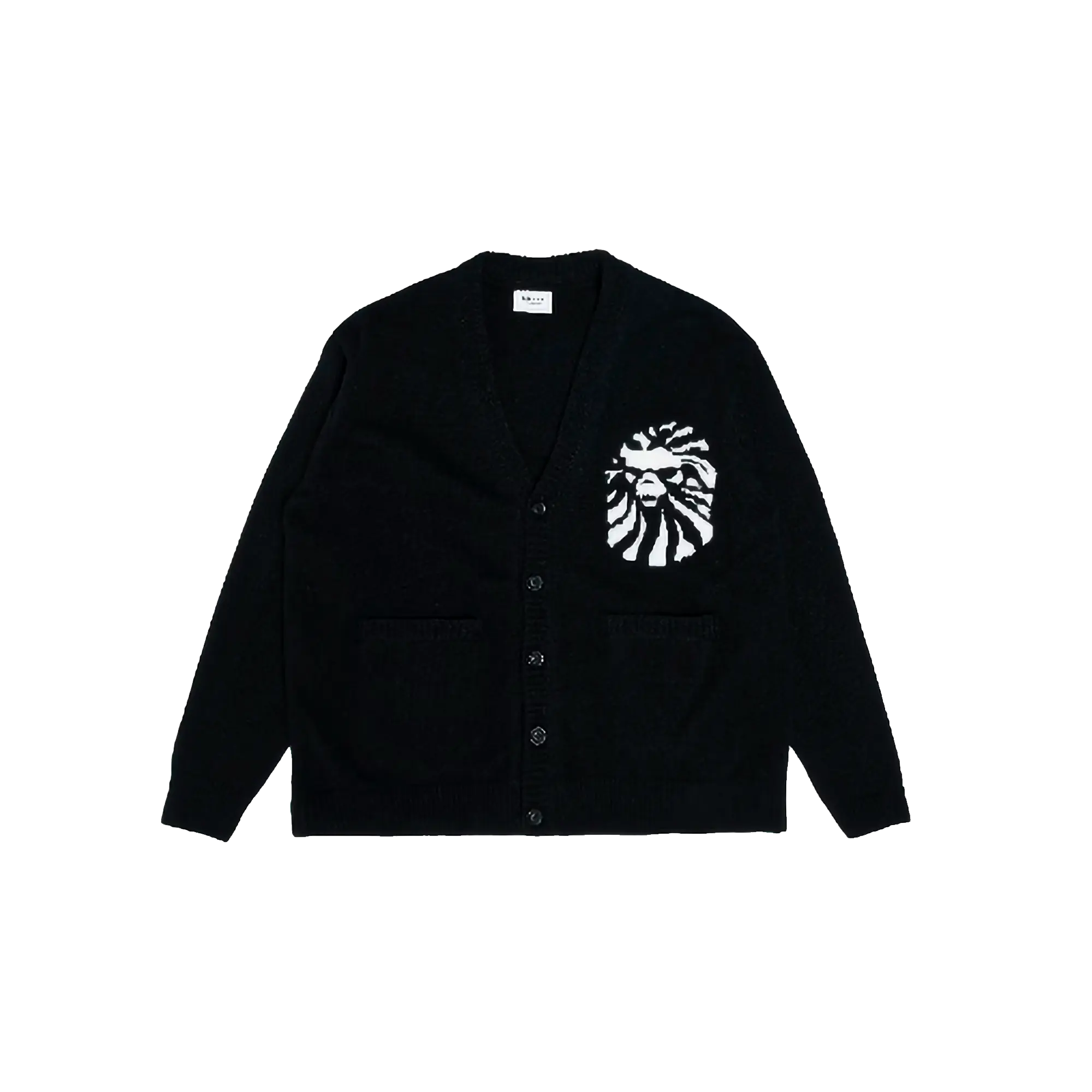 College Cardigan Knitted Sweater "Black" BBKCDKT4502MJBKX