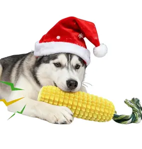 Dog Chew Toys For Aggressive Chewers  ,Indestructible Tough Durable Squeaky Interactive Dog Toys,Dog Product, Puppy Teeth Chew Corn Stick Toy for Small Medium Large Breed