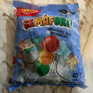 Semaforo Lollipops Strawberry Pineapple and Lemon, Vero