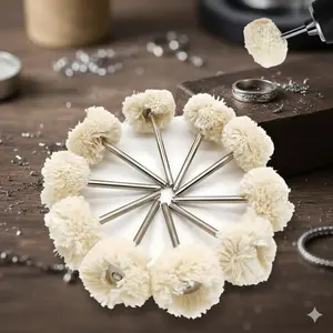 High-Density Wool Polishing Wheel Electric Tool Grinding Brush Multi-Function Buffing Disc for Metal Wood Surface Durable Wear-Resistant High-Speed Rotary Grinder Accessory Precision Polishing Kit DIY Crafts
