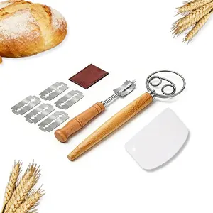 Baking Set 9 Piece Kit, Includes Bread Knife, Scraper, Knife Case, 5 Replacement Blades, Sourdough Tool, Baking Tools, Gift Set