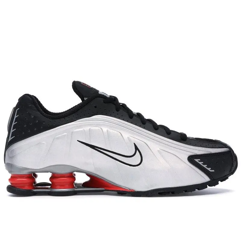 Nike Men's Shox R4 Black Metallic Silver (2018/2024), from StockX