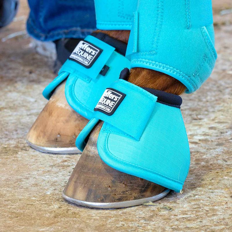 Jeffers No-Turn Bell Boots for Horses, Solid Colors, 2 ct
