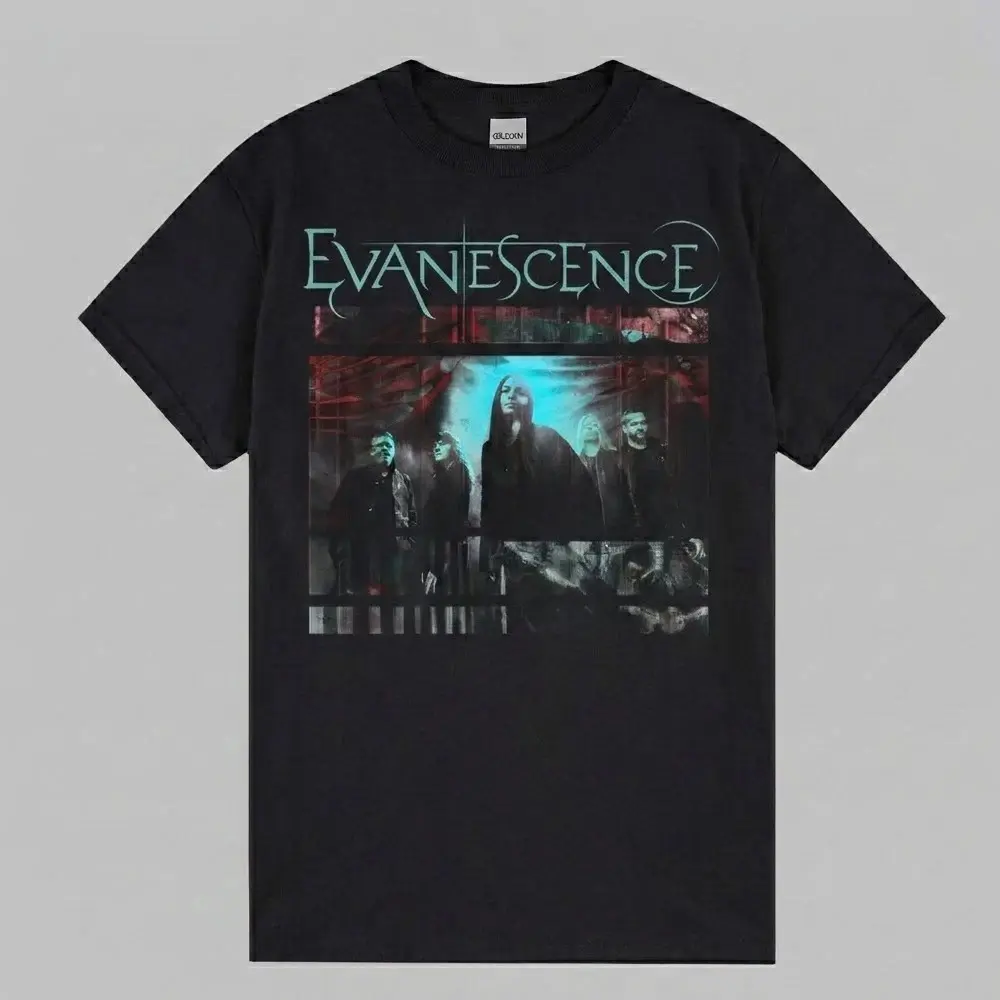 Evanescence World Tour 2026 Static Photo Y2k Graphic Tee, Evanescence Music Unisex T-Shirt, Perfect for Fans