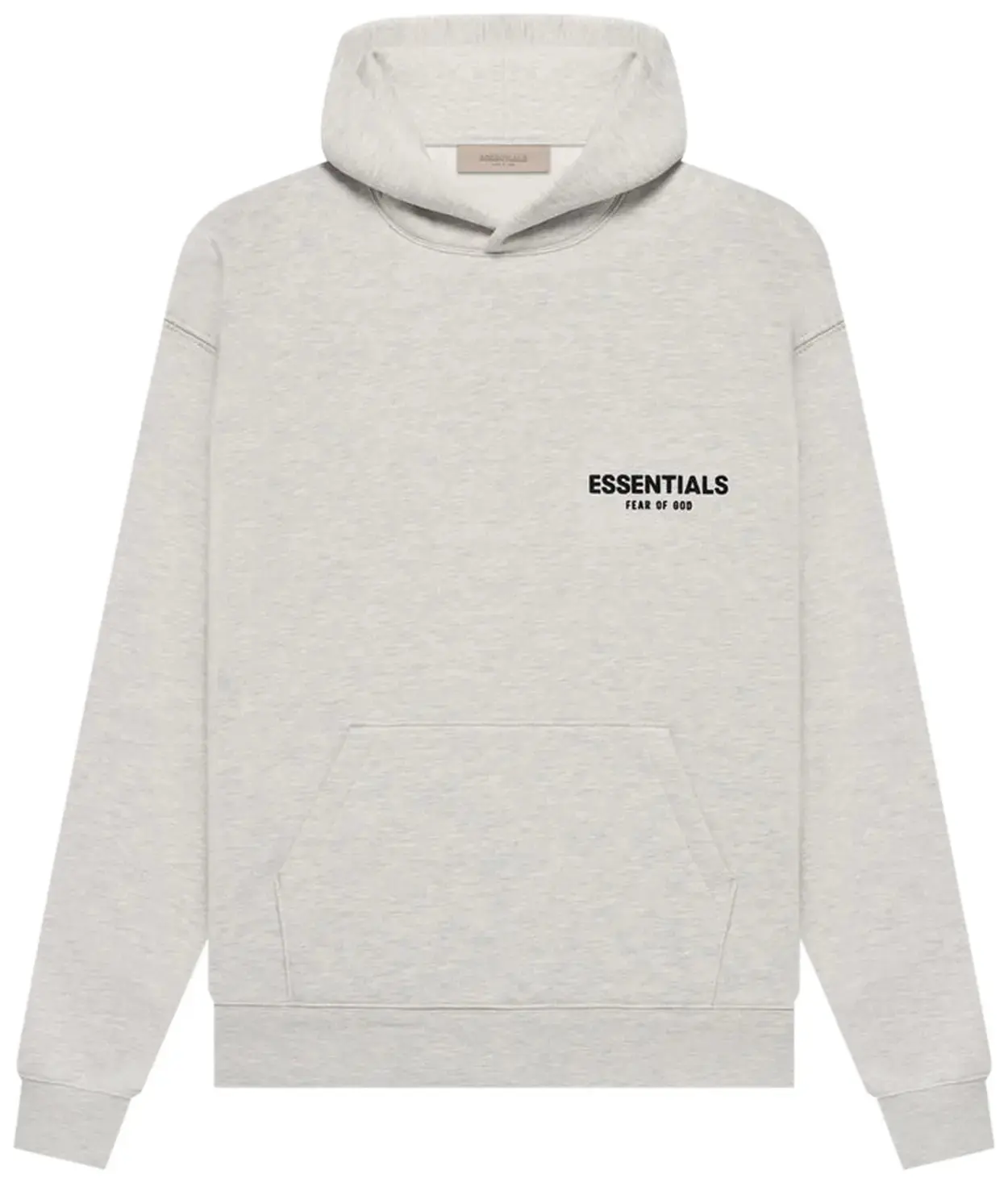 Fear of God Essentials Fleece Hoodie Light Oatmeal Over Sized Fit Fear of God Essentials Fleece Hoodie Light Oatmeal Over Sized Fit