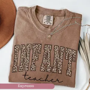 Comfort Colors Leopard Infant Teacher Tee, Infant Teacher Shirt, Toddlers Teacher Shirt, Preschoolers Teacher Shirt, Early Primary School