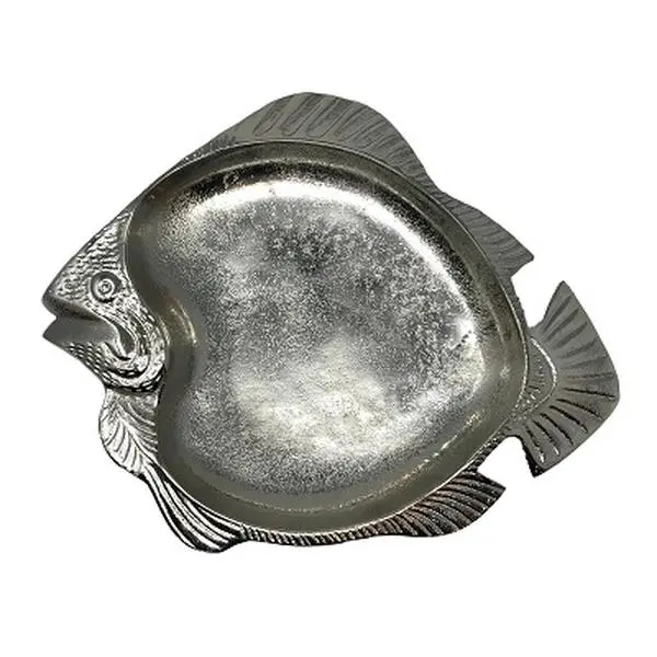 Metrotex Designs 14015 Grouper Fish Dish Plate - Aluminum