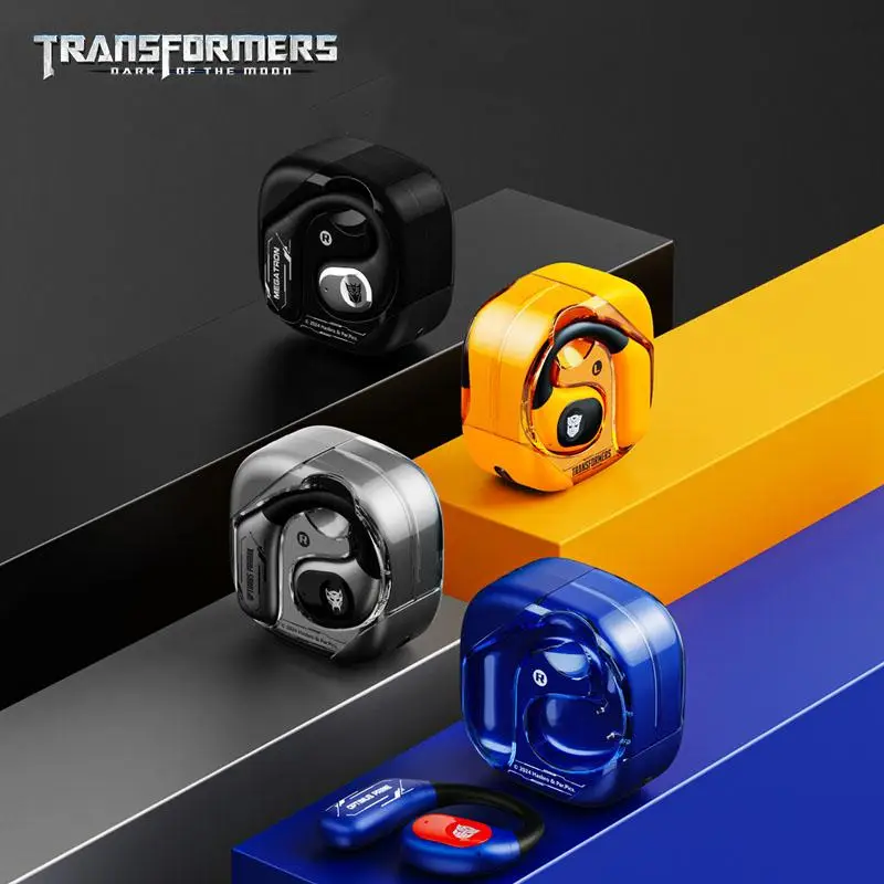 Transformers TF-T18 Bluetooth-compatible 5.4 Earphone, Fashion Open Wireless Earbuds with Built-in Microphone for Sports & Gaming, Long Battery Life H