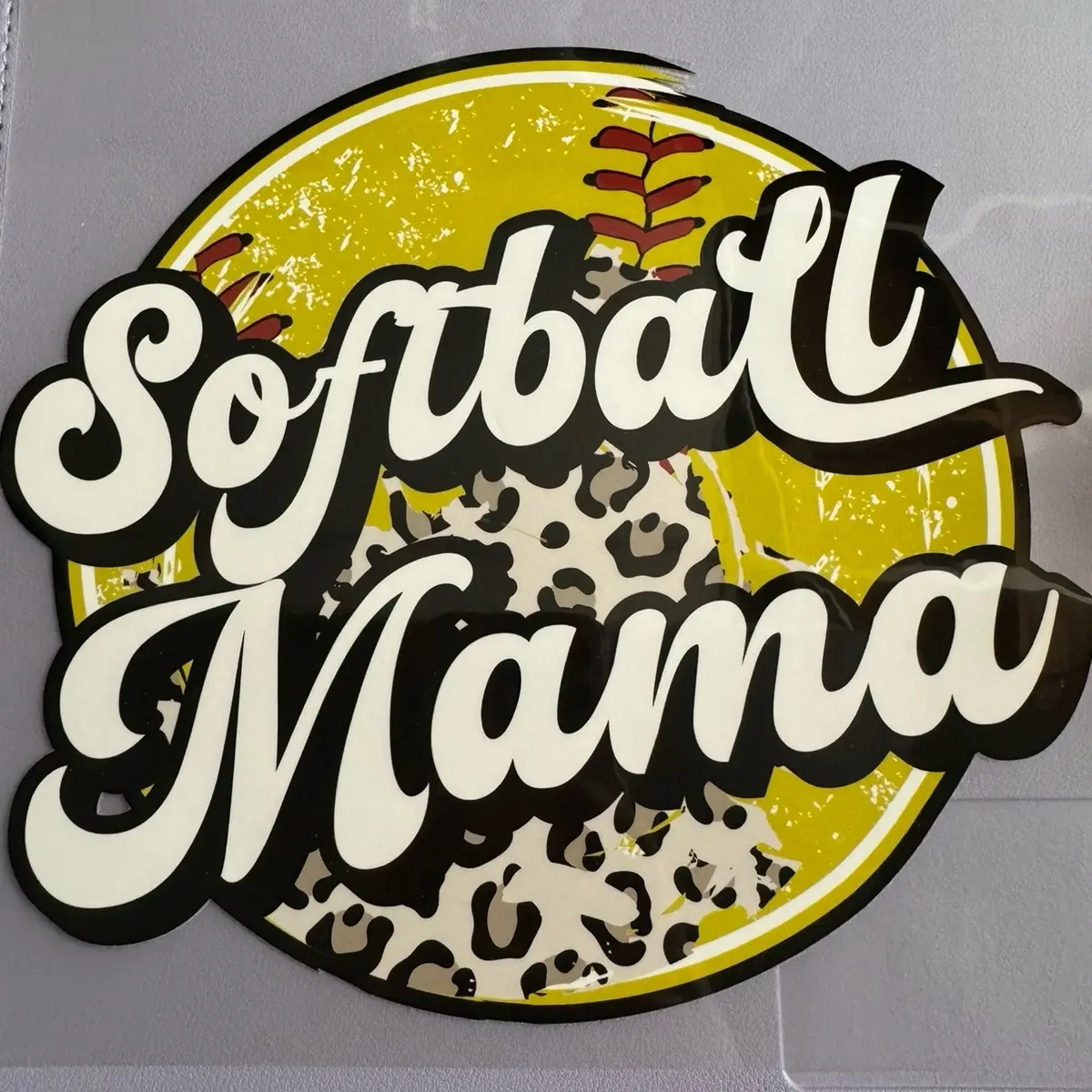 Softball Mama Vinyl Appliqué for T-Shirts