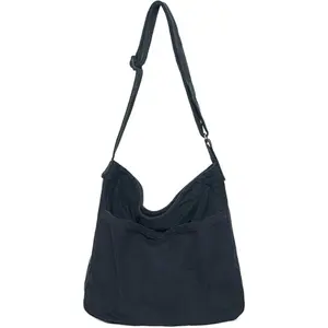 RIVEICH Canvas Hobo crossbody bag, multi pocket casual wallet, suitable for travel and work, neutral design, adjustable shoulder strap  chic tote bags purse messenger bag Daily Use-Cosmetics Summer large capacity crossbody wandering bag SpringStatements