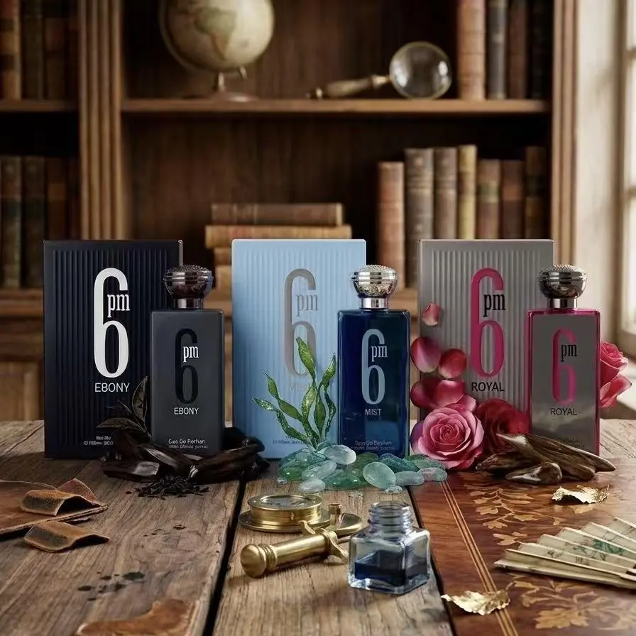 Men's 6PM Fragrance Series, 3-Piece Eau de Parfum Gift Set with Fresh, Spicy & Woody Cedar Scents for Day & Night Wear, Scent Perfume