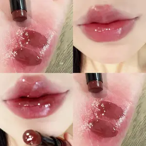 HERORANGE glossy, translucent, Hydrating Makeup lipstick, moisturizing mirror-like feel, soft texture, charming color, solid lipstick, non-stick and non-fading, long-lasting and rich, suitable for birthday parties, Christmas, Mother's Day gifts, Lipgloss