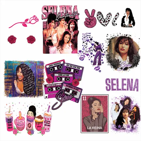 Premade "Bidi Bidi Bom Bom" DTF Direct-to-Film Transfer Gangsheet - Ready-to-Press, Cold Peel, Parchment Matte, 300-310°F, Medium to Firm, Quick Shipping, Custom Designs Art Premade Gangsheet for DIY Products Art Projects
