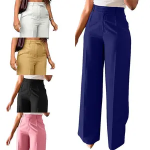 Women's formal pants 2025 business casual work pants women's high waisted office pants