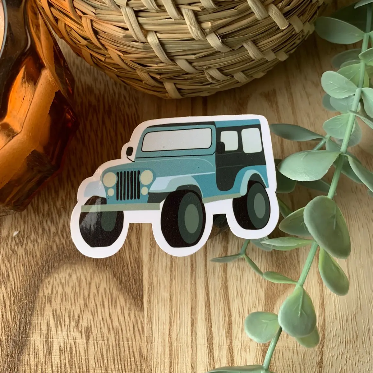 Blue Jeep Sticker