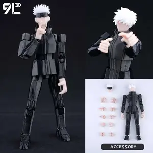 9L3D Printed Multi-Jointed Action Figure Invincible3.0 Black Yellow Color Scheme Battle Suit Lucky Dummy 13 T13 Collectibles Toy