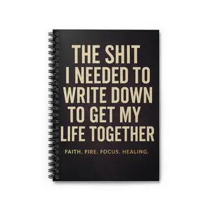 Inspirational Spiral Notebook for Self-Improvement, Motivational Journal for Adults, Gift for Writers, Life Planner, Personal Growth Tool