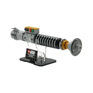 Acrylic Display Stand Compatible with LEGO 40730 Luke Skywalker's Lightsaber - Set Not Included