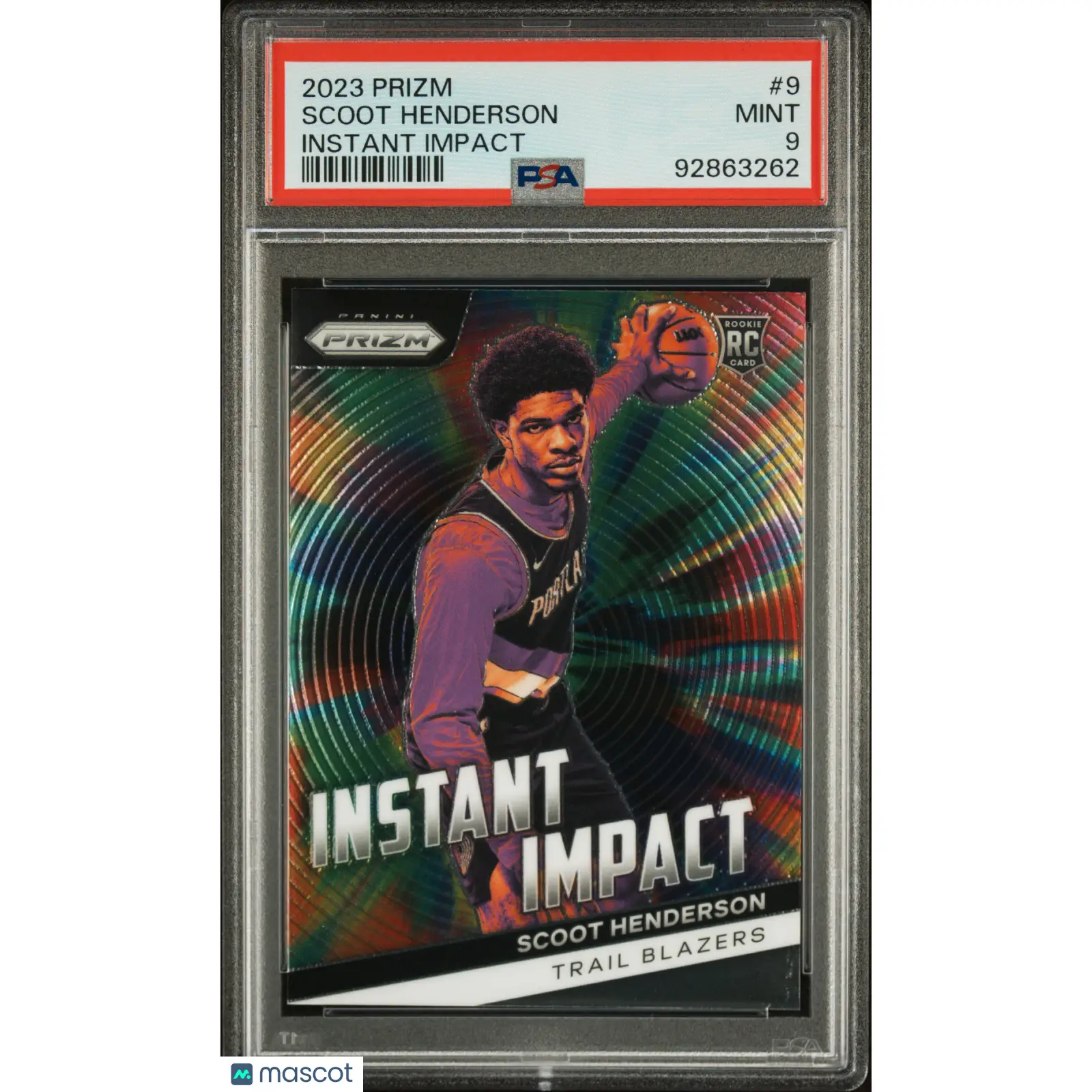 Scoot Henderson PSA 2023 Panini Prizm Instant Impact #9 9