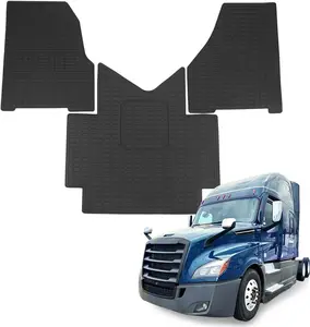 Floor Mats fit for Freightliner Cascadia 2018-2023 | Heavy Duty All-Weather  Floor Liners | Durable Rubber Cargo Mats | for Freightliner Cascadia Interior Accessories | 3-PCS Set