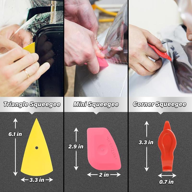 20-Piece Car Window Tinting Kit 🔧 | Vinyl Scrapers & Squeegees Set | Easy Install for Cars, Trucks & SUVs