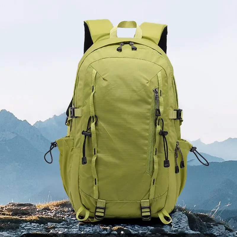 Modern Color-Block Hiking Backpacks, a Lightweight and Portable Unisex Travel Companion for Cycling and Urban Exploration