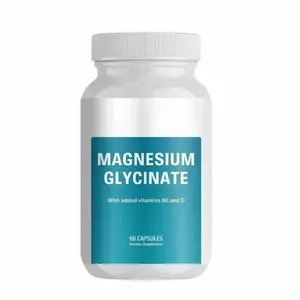 Magnesium Glycinate, Healthcare Dietary Supplement, Vitamins and Minerals Blend for Nutritional Wellness