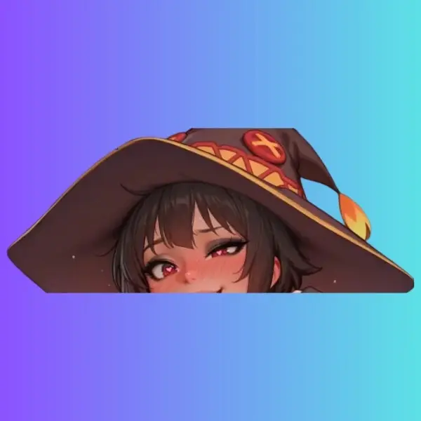 magic anime girl Sticker – Anime Sticker, Vinyl Decal, Laptop, Car, Hydro Flask, Water Bottle, Full Body Sticker