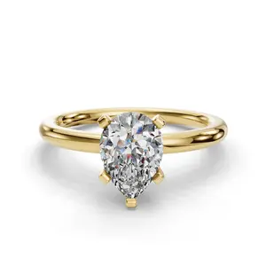 Pear Solitaire Engagement Ring