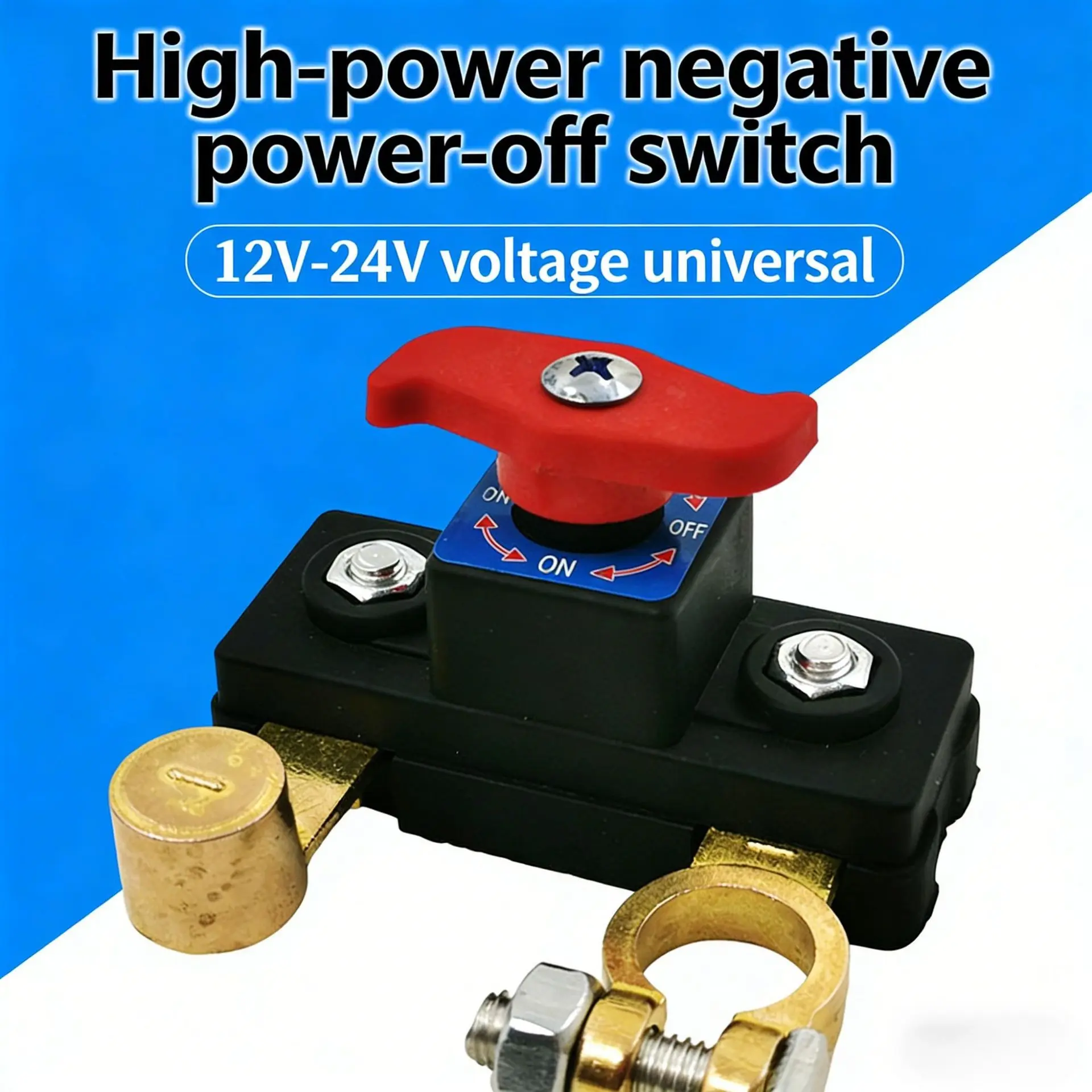 Battery Main Disconnect Switch, Car Battery Disconnector, Pure Copper/alloy Negative Disconnect, 12-24v Advanced Disconnect, Efficient Battery Management, Vehicle Accessories, Parts