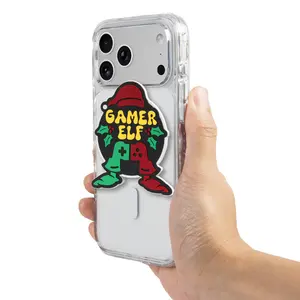 MAGMOJI SILLY Gamer Elf Christmas Edition Plush Magnetic Phone Accessory for MagSafe Devices Festive Gamer Approved Design