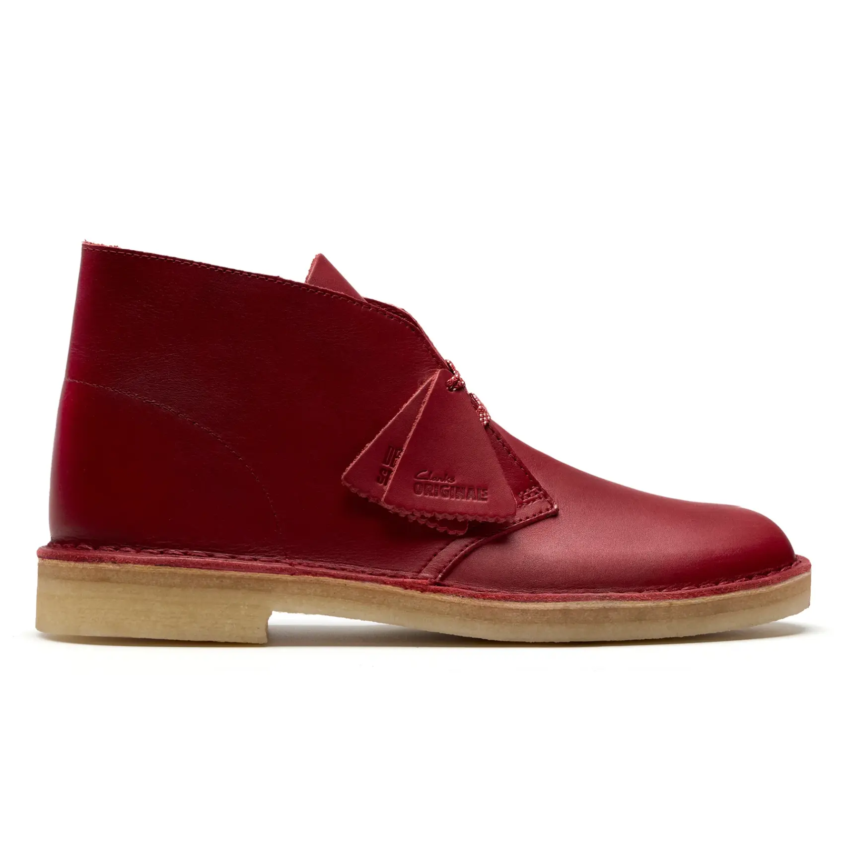 Clarks Desert Boot - Dark Red Leather - 26182825