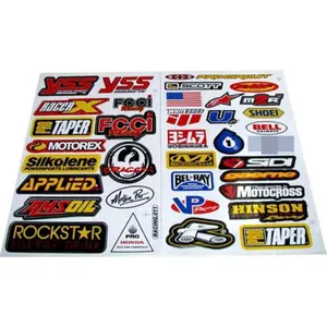 Gear  Sticker Mx Motocross Dirt  ATV 2 Sheets #R203 by Rockstar