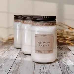 Mason Jar Farmhouse Soy Wax Candle The Black Barn Co