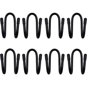 Chain Link Fence Hangers for Link Fence, Chain Fence -to Hold Poles,Brushes,Leaf Rakes,etc Up to 2 Pound - No Pool Accessories (8)