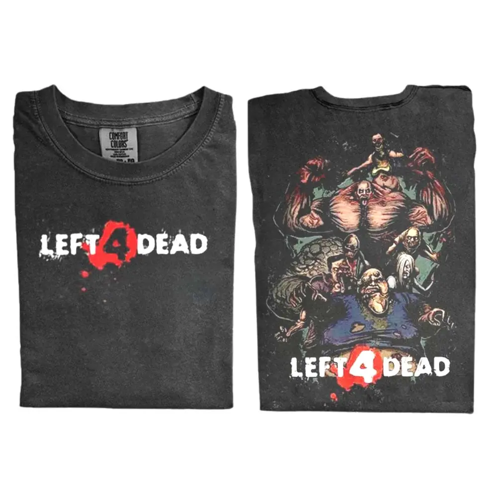 The Left 4 Dead Comfort Color Shirt, Zombie Apocalypse Shirt, Survival Horror Game Shirt, Gift for Men, Vintage Game Shirt, Gift for Women, Crew Neck T-shirt, Trending T-shirt