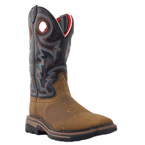 R. Watson Coffee Distressed Buffalo Steel Toe Boot