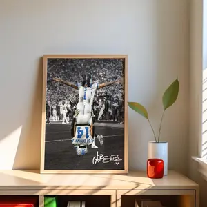 [SALE UP TO 41%] Amon-Ra St. Brown Poster - Football Athlete Wall Art, Sports Room Decor, Modern Game Day Print, Fan Gift