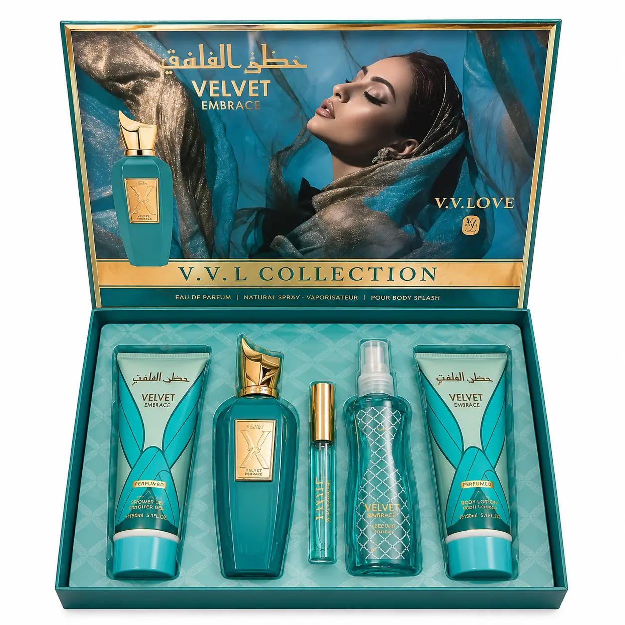 SET VELVET EMBRACE V.V L COLLECTION PERFUME