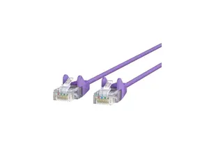Belkin 10ft CAT6 Slim Gigabit Snagless UTP Ethernet Cable Purple Model CE001B10-PUR-S