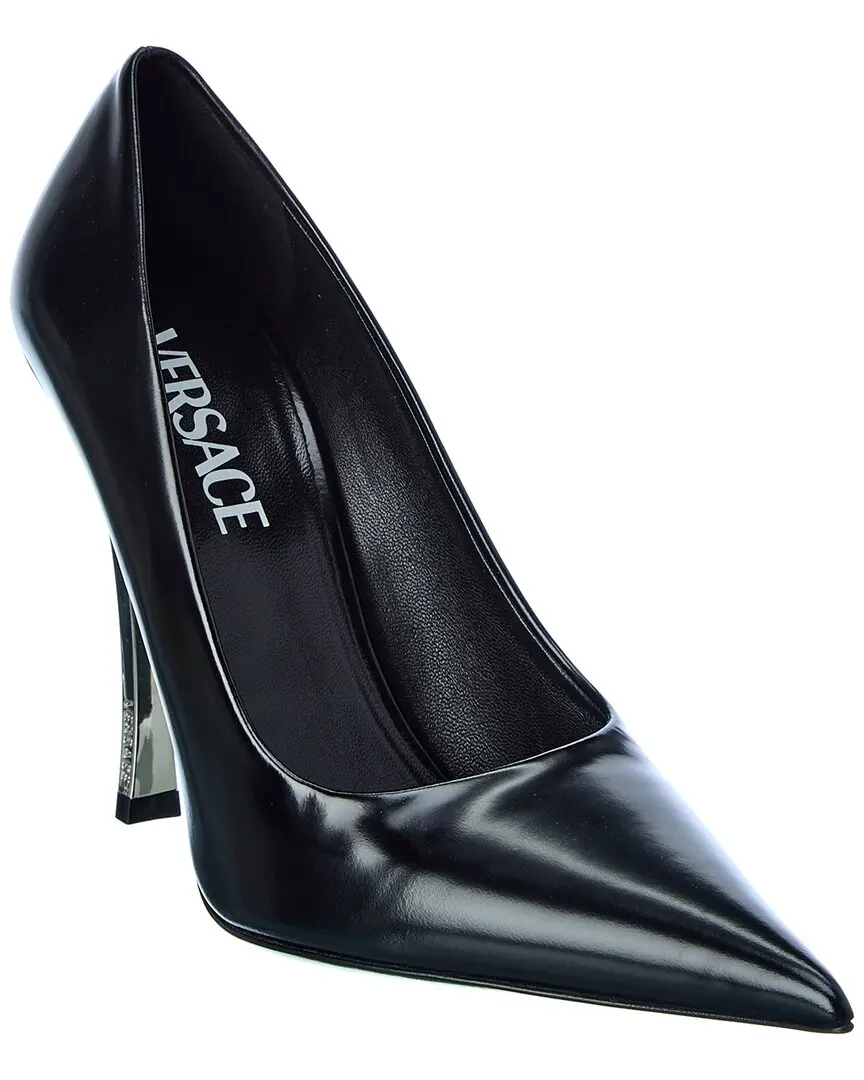 Versace Pin Point Leather Pump