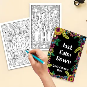1PC Adult Coloring Book, 20 Pages, Single-Sided Printing, Clear Lines, DIY Doodle Coloring Pages, Easy to Use, Perfect Gift