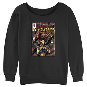 Junior's Marvel: Deadpool & Wolverine Action Poster Sweatshirt